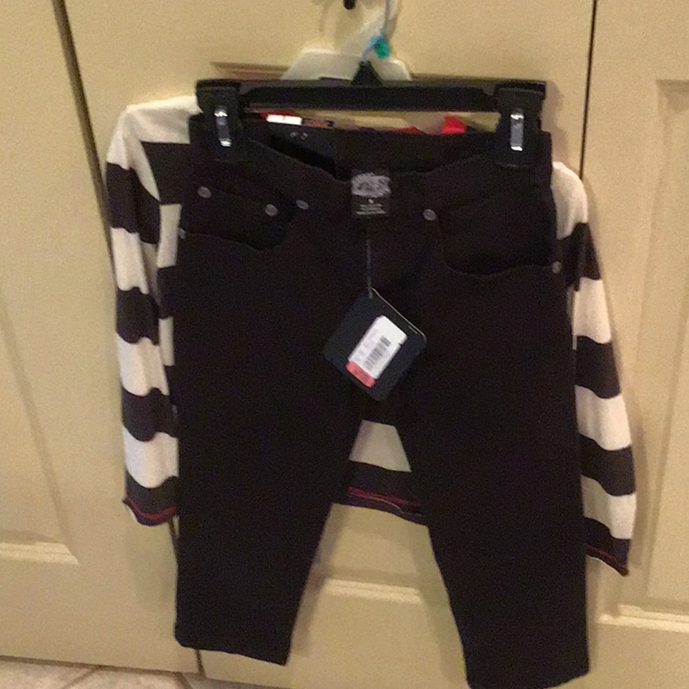 BlackFirst Wav skinny fit jeans size 5 & shirt